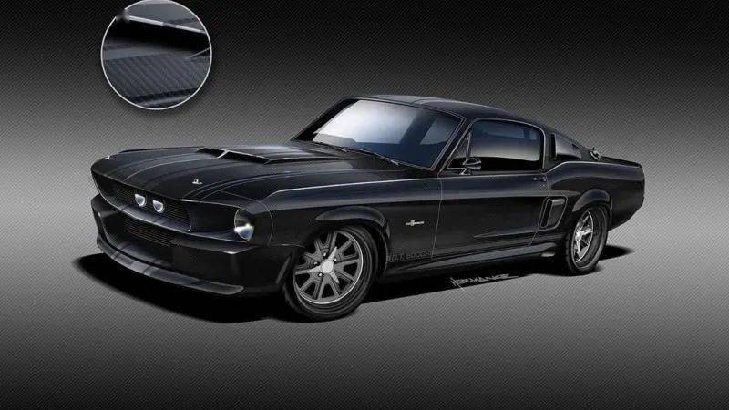 ?采用碳纖維塑料車身的1967 Shelby GT500CR 野馬汽車